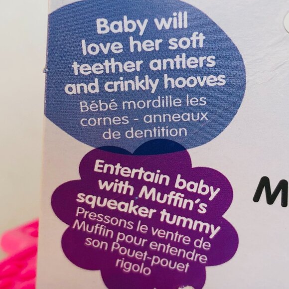 Lamaze Infants' Clip & Play Toy - Muffin The Moose New w/Tag For Baby 0+ - Picture 14 of 15